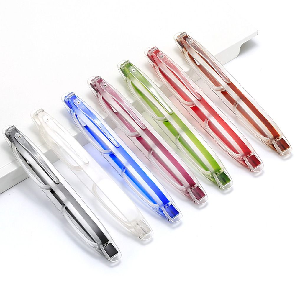 1 stk. databriller sammenleggbare lesebriller 360 graders rotasjon ultralette lesebriller harpiksbriller kontor