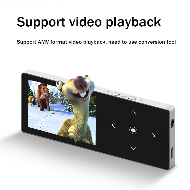 BENJIE Bluetooth MP4 Spieler Lautsprecher 16GB Verlustfreie Musik-Spieler mit 1,8 zoll Bildschirm Unterstützung FM SD Karte USB Walkwan