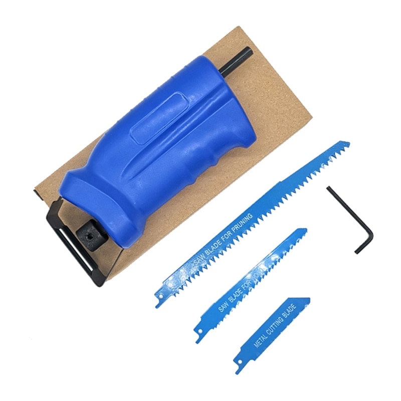 Reciprocating Saw Adapter Metal Wood Cutting Tool Electric Drill Attachment M0XC