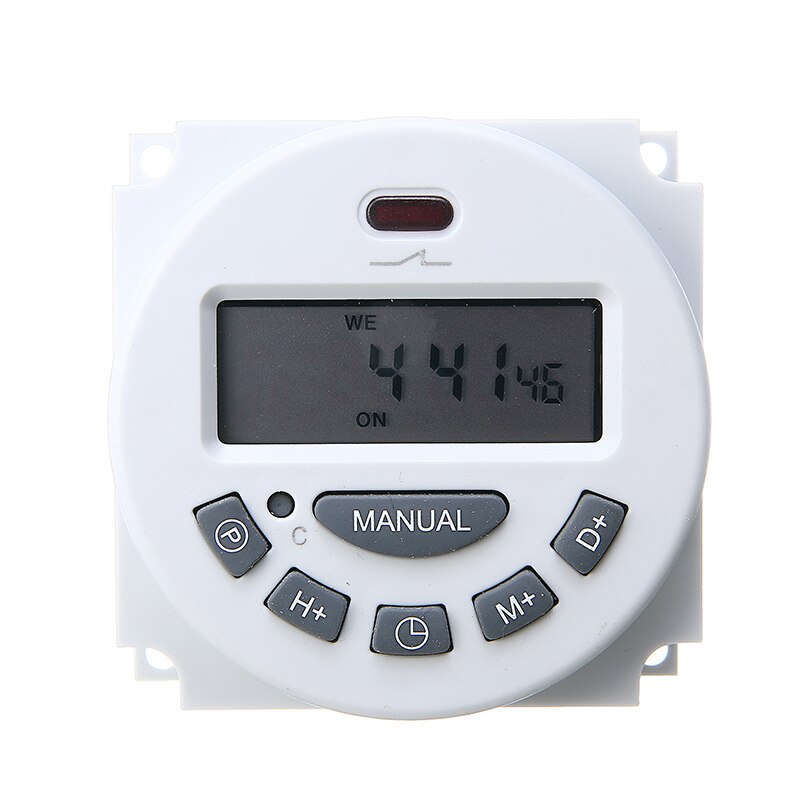 Mini Digital Time Programmable Switch 12V/24V/220V LCD Power Programmable Relay Timer For Household Appliances Automatic Control