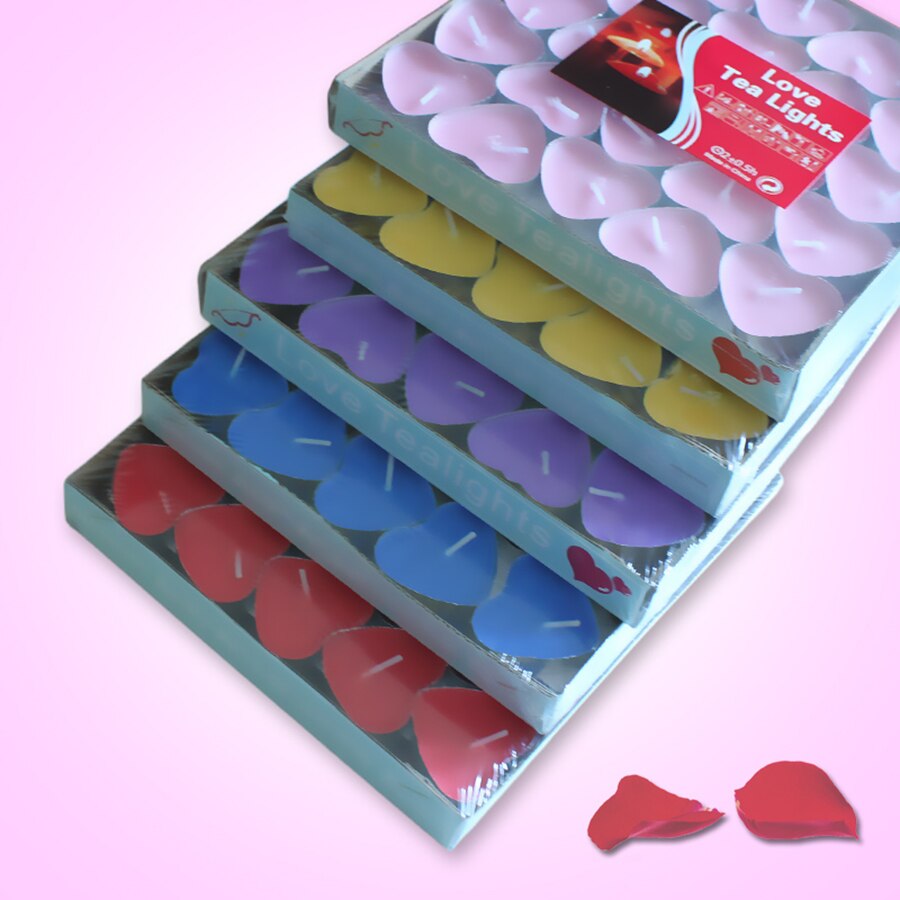 Bougies chauffe-bougie de mariage de petite dimension | Bougie avec cœur, , bougie photophore romantique Velas Tarta, QLB064