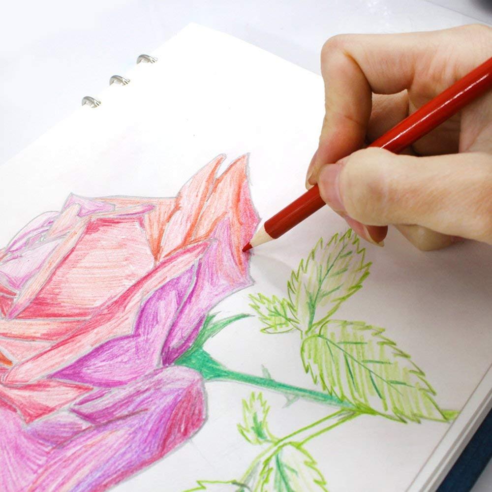 120 lápices de colores-120 lápices de colores únicos y crayones preafilados para libro de colorear, Ideal para artistas