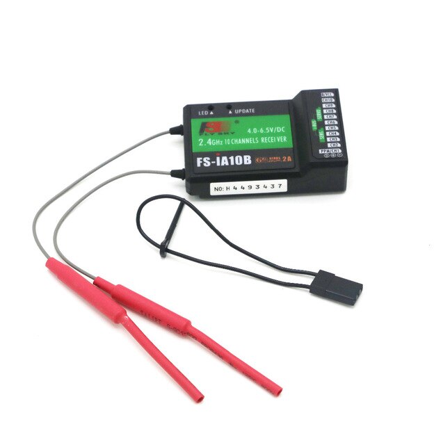 FlySky FS-R6B FS-GR3E FS-IA10B IA6B X6B FS-A8S receiver receptor para i6 i10 CT6B T6 TH9x transmisor de Control remoto partes: FS-IA10B