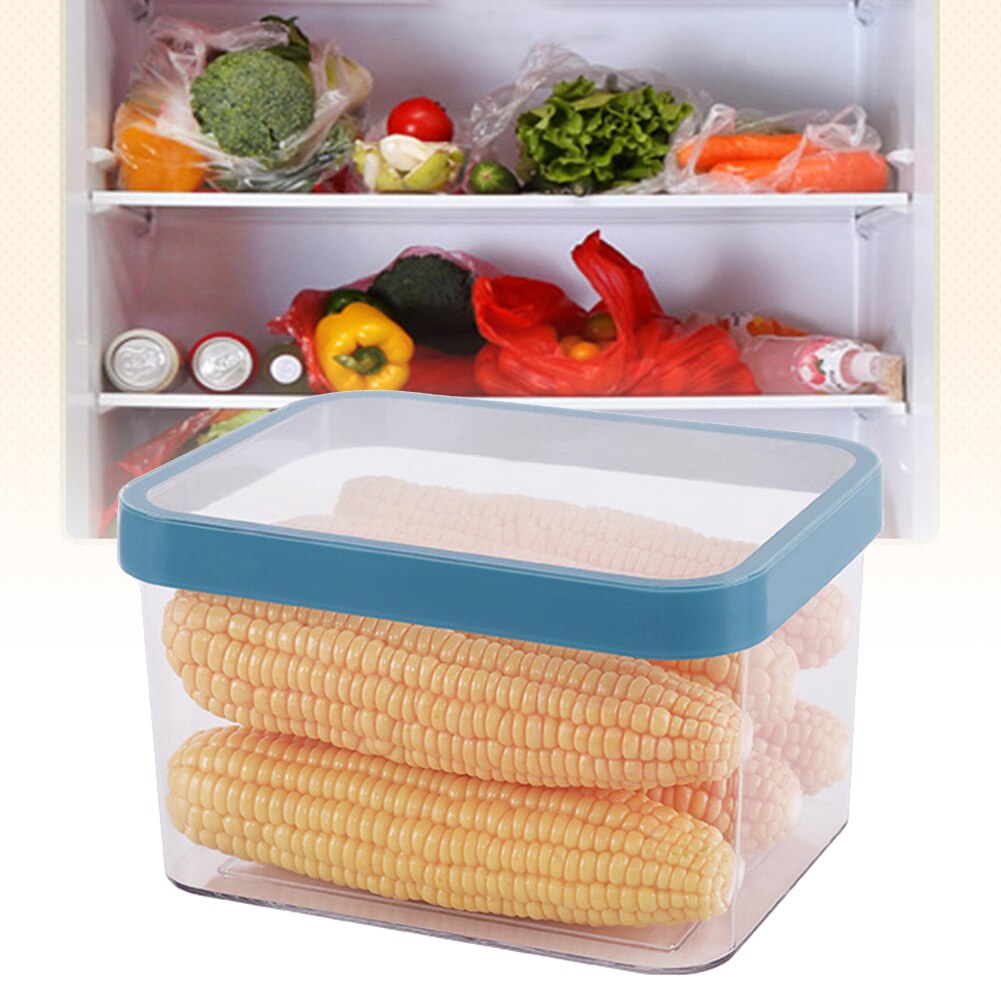 Transparency Food Storage Box Holder Space Saving Kitchen Fridge Kitchen Keep Fresh Clear Container with Lid Food