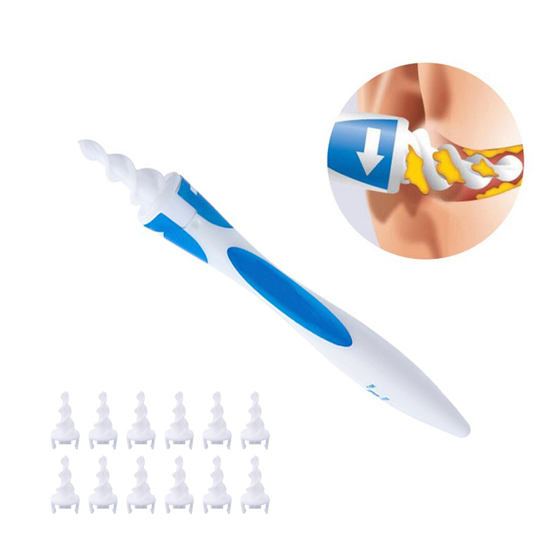 Oorreiniger Ear Wax Removal Tool Zachte Spiraal Oorsmeer Wisser Kit Gezondheid Oordoppen Oor Care Tools