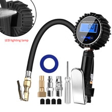 Digital Car Tire Air Pressure Inflator Air Compressor Pump Digital Tire Inflator Quick Connect Plug for Car Truck Motorcycle: Default Title
