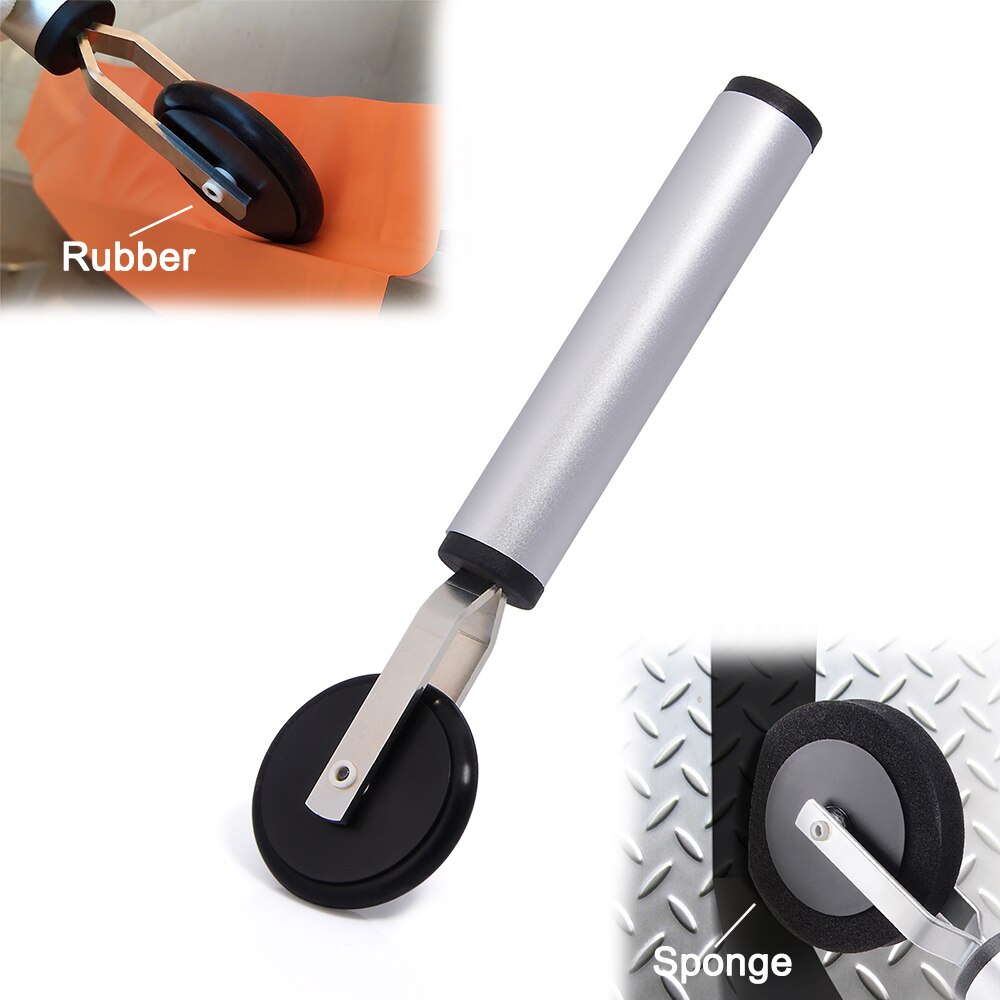 FOSHIO Wrapping Car Rubber/Sponge Roller Scraper Carbon Fiber Vinyl Install Film Squeegee Window Tinting Gap Wash Cleaning Tool