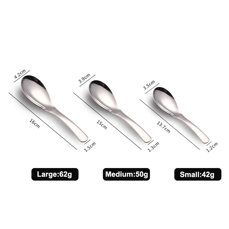 Buffet Serving Spoon Mirror Polished Stainless Steel For Soup Rice Flatware Kitchen Accessories Dining Gadgets Tools Tableware