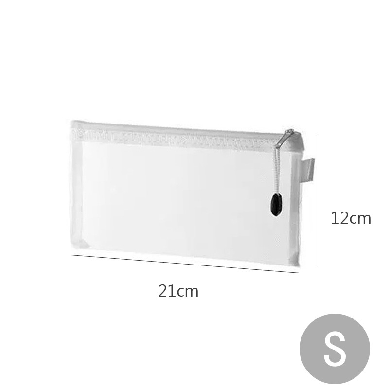 Förvaringspåse byggkloss pussel delförpackningspåse barn små partiklar dragkedja transparent finish förvaringslåda leksak: Svart