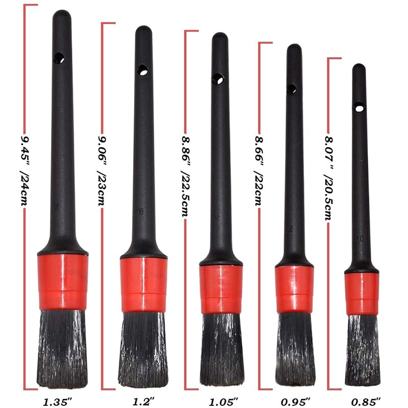 11 Pcs Auto Detailing Brush Set for Cleaning Wheels, Interior, Exterior, Easy Reach Wheel and Rim Detailing Brush Soft Bristle,C