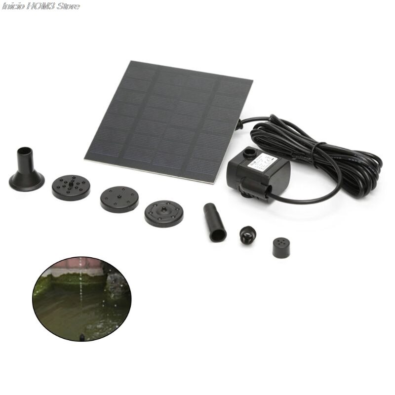 7V Fontein Aquarium Waterpomp Zonne-energie Dompelpomp Voor Vijver Tuin Landschap Aquarium