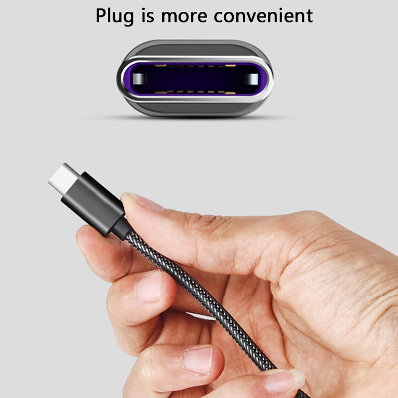 Hurtigoplader kabel 5a 2m usb type c kabel til huawei  p20 lite hurtig opladning hurtig oplader kabel til samsung  s9 8 note 9