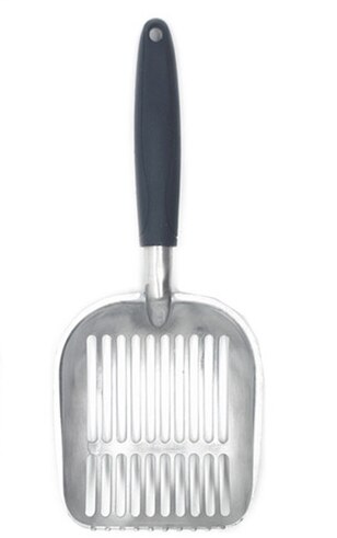 Cat Litter Shovel A Large Metal Sand Shovel for Cat Litter Screens Has A Deep Shovel and An Ergonomic Handle: Vertical port