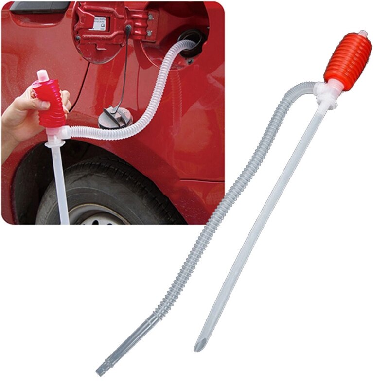 Hand Liquid Transfer Pomp Brandstof Overdracht Sifon Pomp Olie Sucker Grote Knijpen Sifon Auto Truck Manual Siphon Zuig