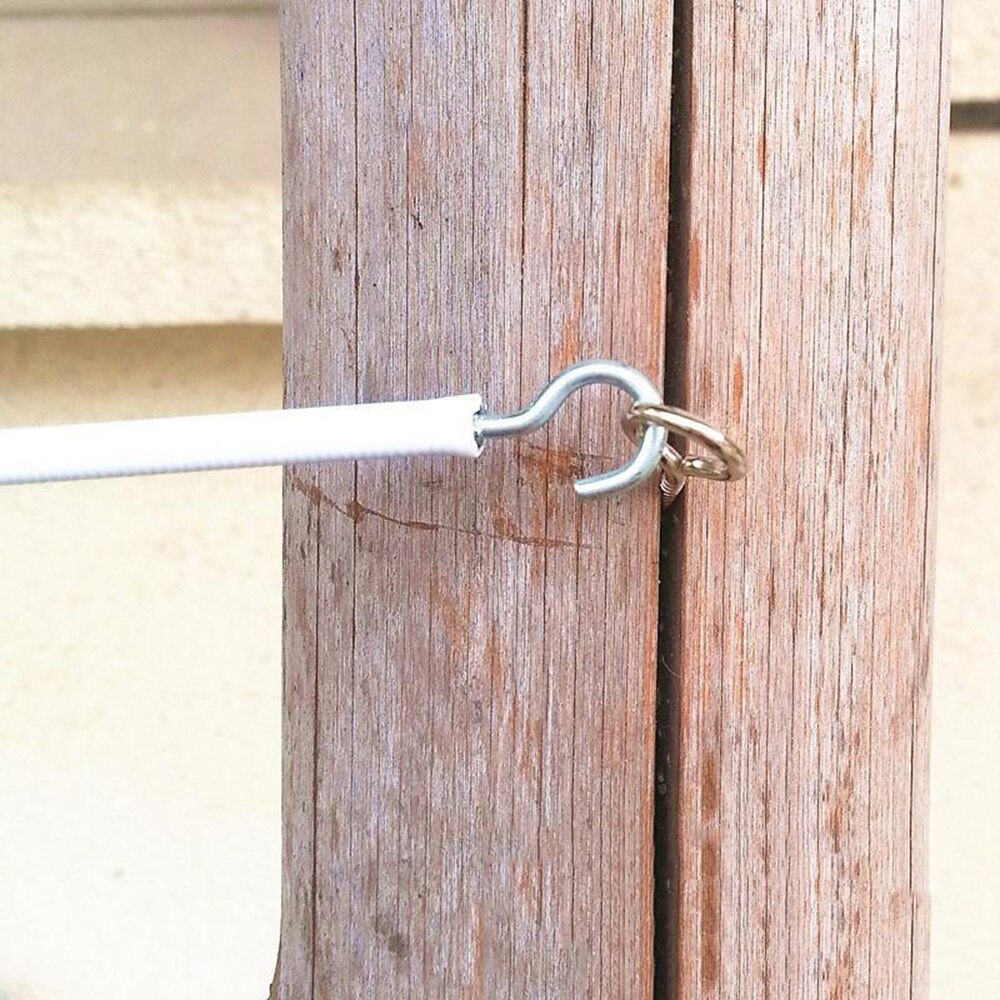 Práctico Kit de cables de cortina para ventana Boutique, Kit de 2 pares de ganchos y ojos, accesorios de decoración de cortinas