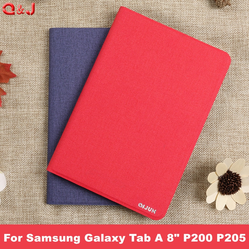 Stand Cover voor Samsung Galaxy Tab EEN 8.0 P200 P205 SM-P200 SM-P205 Met S Pen 8 &quot;Tablet Ultra slim PU Leather Case Cover