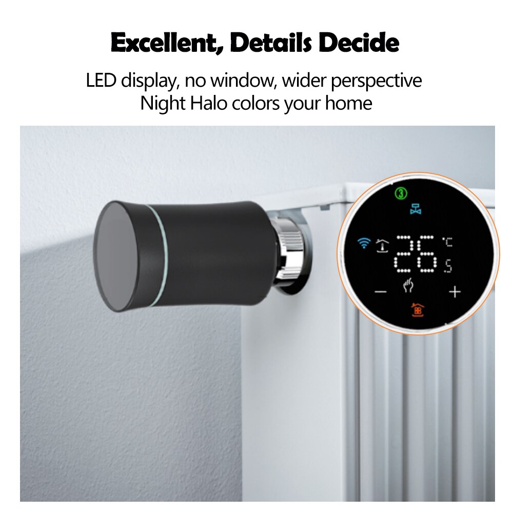 Zigbee Smart Radiator Actuator Thermostaatkraan Te... – Grandado