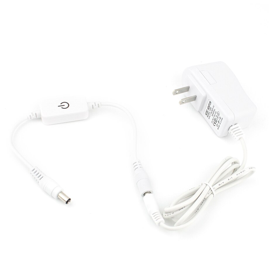 Berøringssensor av/på-bryter trinnløs dimbar lysbryter lysstyrkejustering dimmerkontroller for led stripelampe  dc 12v-24v