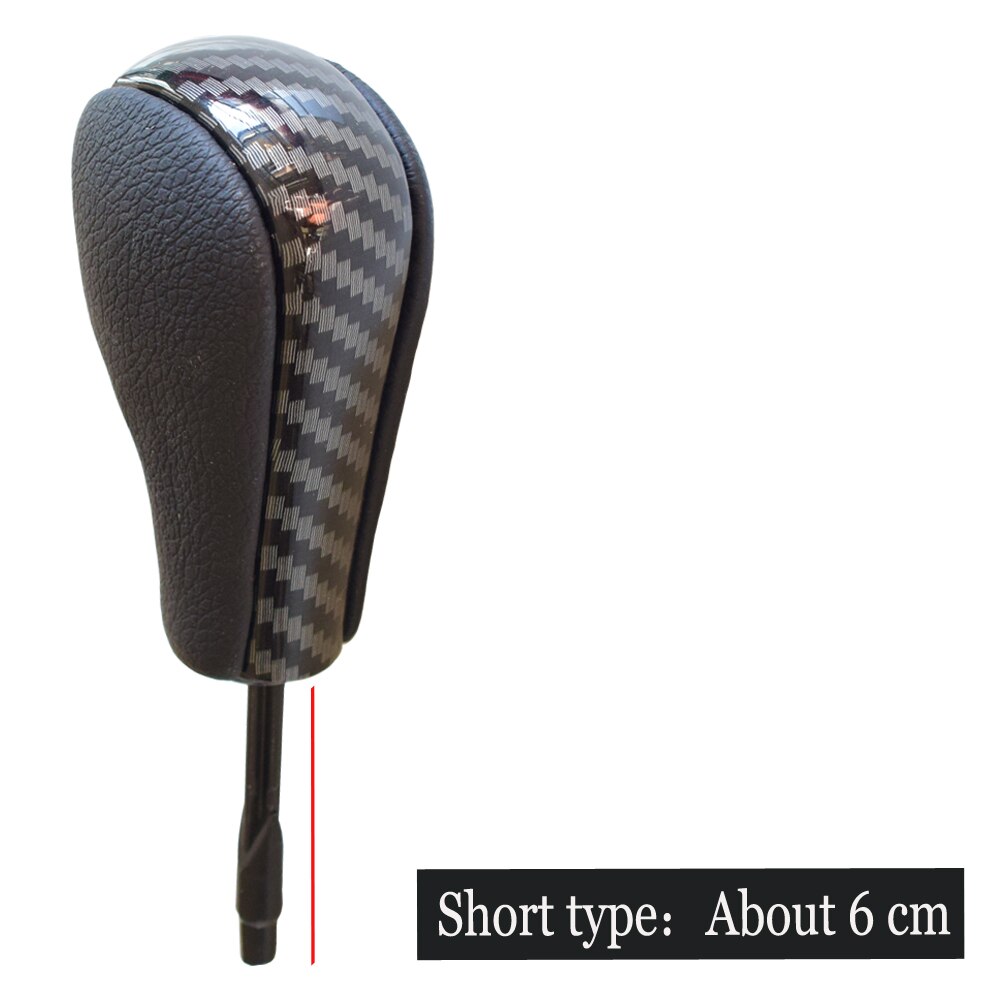 Auto Automatische Versnellingspook Knop Headball Stick Voor Bmw E39 E46 E53 E60 E61 E63 E64 E81 E82 E87 e90 E91 E92 E93 E83: carbon fiber-Short