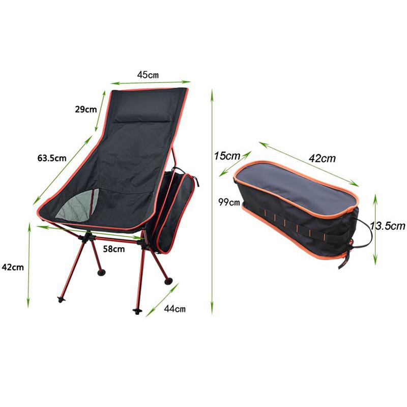 Outdoor Folding Fishing Chairs Portable Chair Fishing Camping Stool Folding Extended Hiking Seat Picnic Camping Equipment