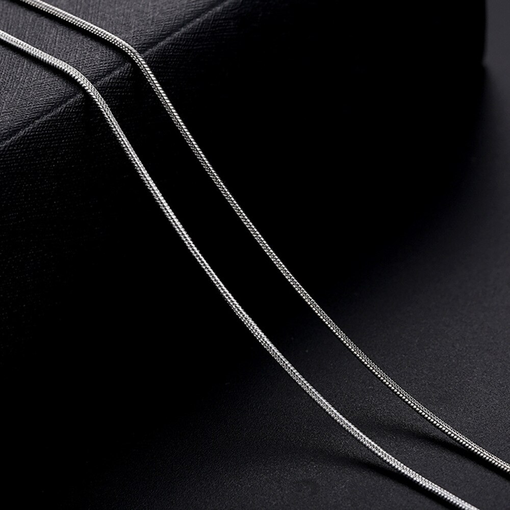 5pcs Verzilverd Snake Ketting met Sluiting voor DIY Necklac Sieraden Maken, 1.2mm Ketting 10 16 18 20 22 24 30 "HK091