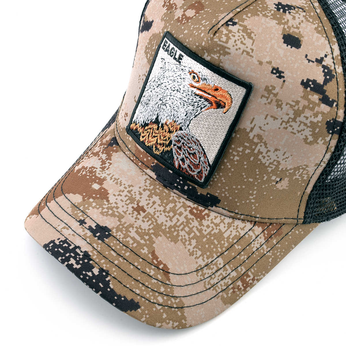 Czapki z daszkiem orzeł haft czapki hip-hopowe mężczyźni Snapback oddychająca siateczka kości moda Streetwear czapka typu Trucker kobiety