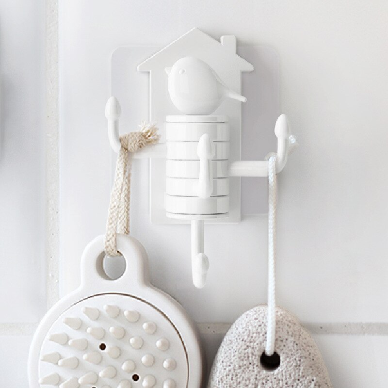 Verticale draaihaak multifunctionele haak voor thuis sleutelhouder wandhaak keuken badkamer hanger plakhaken