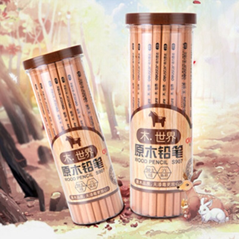 Pencil Children 2B Pencil Drawing Sketch Pen Elementary School Supplies 12 Pieces 30 Pieces 50 Pieces 72 Pieces/Bucket