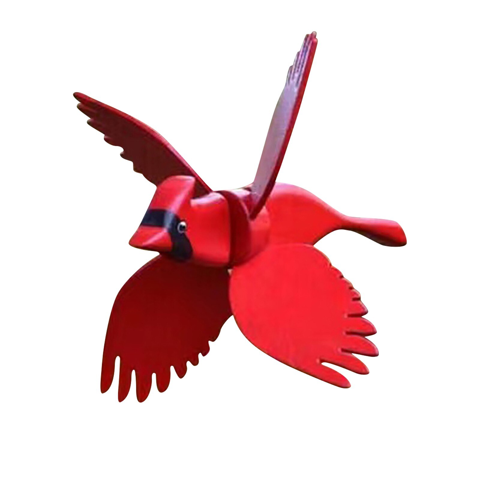 Wooden Whirligig-Asuka Series Windmill Whirly Parrots Garden Lawn Decoration For Kids Garden Decoration Stakes Gardening: Red