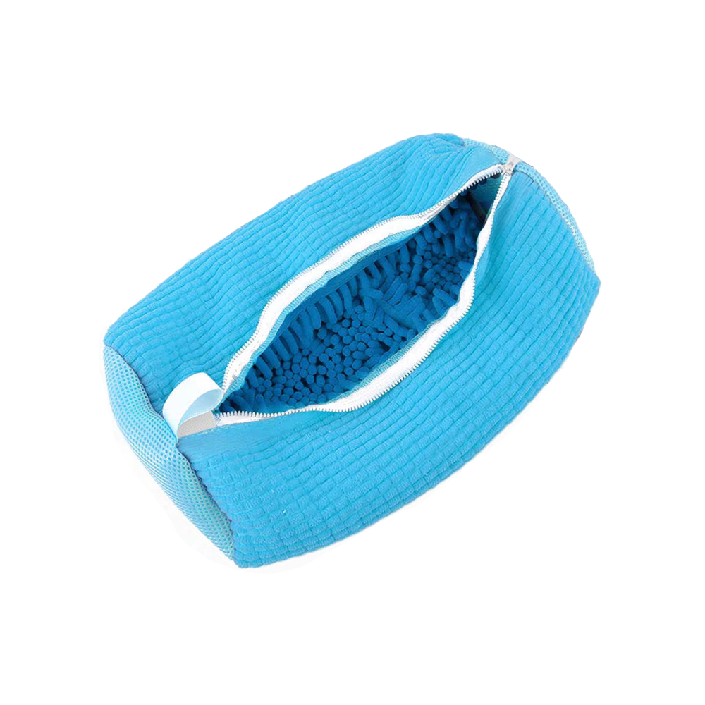 Schoenen wassen Tas Katoen Wasschoenen Beschermer Pluizige vezels Polyester Vriendelijk Anti-vervorming Schoenen Kleding Organizer: Light Grey