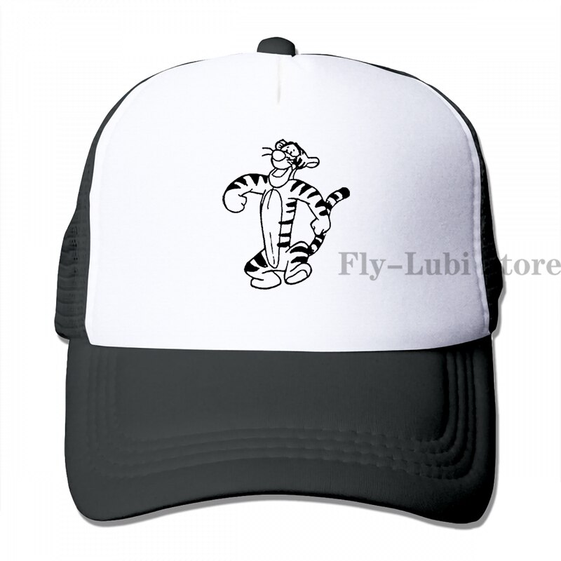 Tigger Style 3 Baseball cap men women Trucker Hats adjustable cap: 3-Black