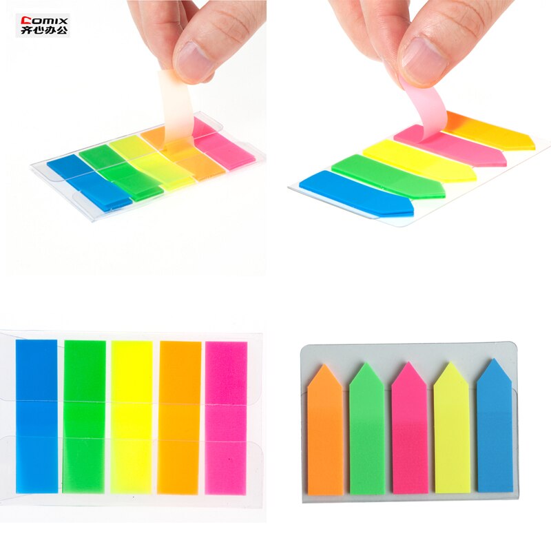 Fluorescent transparent small stickers indicating label classification stickers index stickers student office stationery