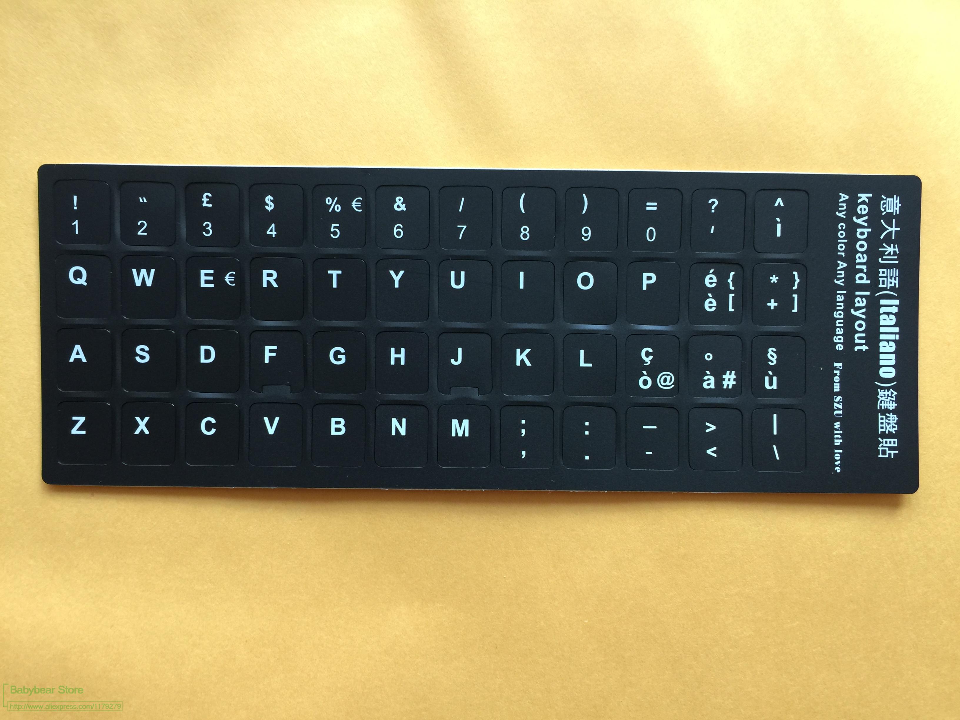 2pcs Italian Italy Keyboard Sticker keyboard Protective cover For Notebook keyboards Stickers 11.6 12 13.3 14.0 15.6 17.3