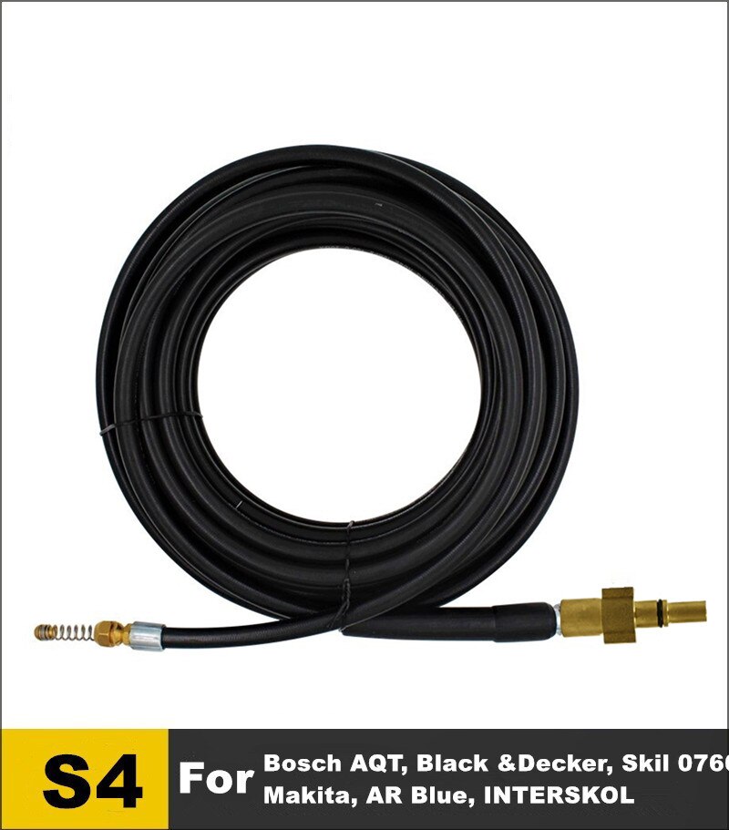 20 Meters Sewer Drain Hose Pipe Dredge Cleaner Tool Kits For Karcher Lavor Interskol Huter Nilfisk Stihl Elitech Pressure Washer: S4 20 Meters