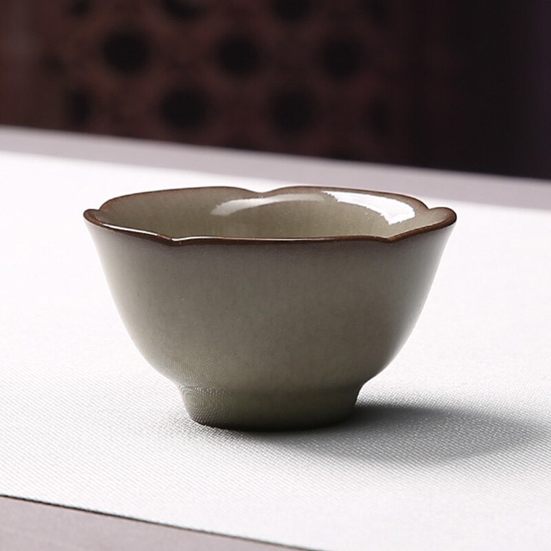 Chinese Handmade Ceramic Tea Cup, Kung Fu Tea Set, Vintage Style: F
