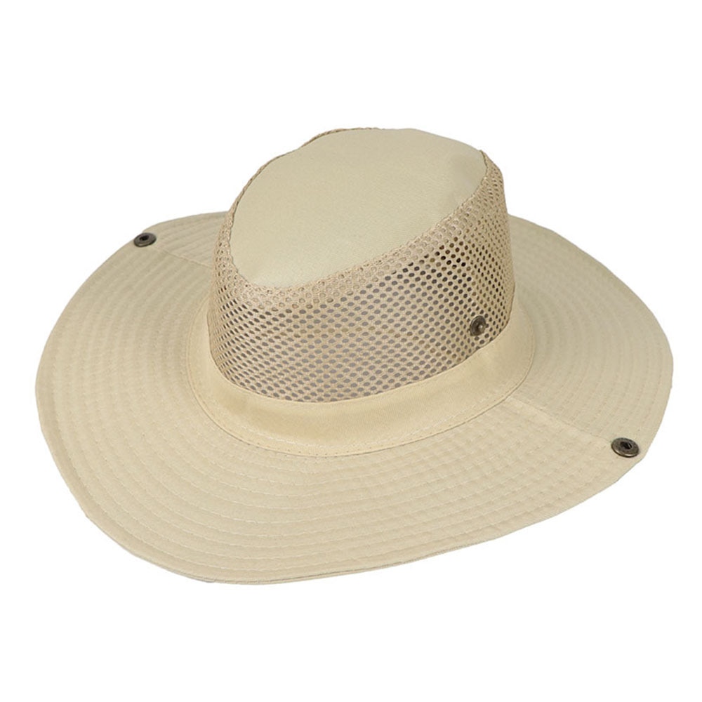 Wide Brim Sun Breathable Hat Summer Outdoor Activity Mesh Bucket Cap UV Protection for Camping Fishing Safari Hiking Hats