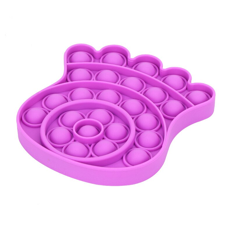 Push Blase Zappeln Sensorischen Pop-Es Silikon Squeeze Autismus Spezielle Bedürfnisse Stressabbau Tier Multicolor Erwachsene Kinder Spielzeug: Octopus Purple