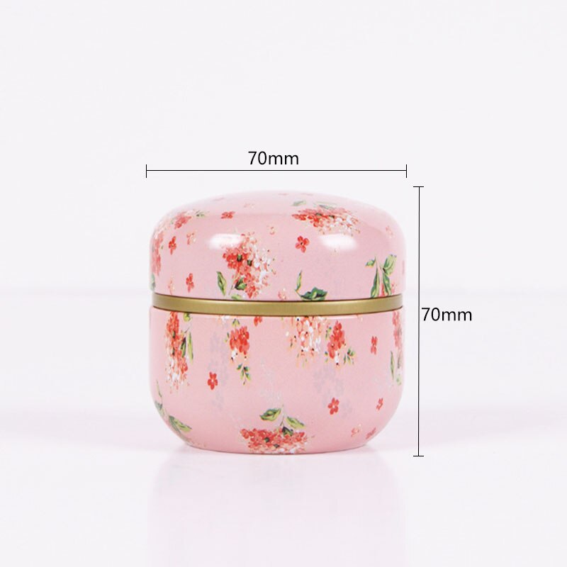 Tea Tin Box General Tinplate Household Sealed Tea Packaging Box Carrying Small Tin Cans for Japanese Scented Tea