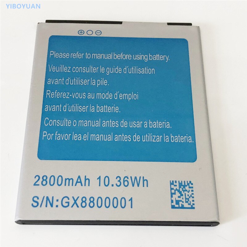 3.7V 10.36Wh 2800mAh S/N:GX8800001 For JIAKE N900 N900W S9500 N7100 N7100W Battery Dimension:74mmX58mmX3.5mm