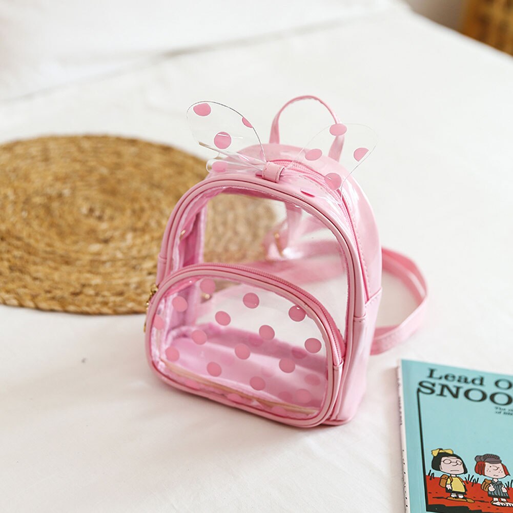Brand Kids Baby Girls Everyday Mini Backpack Cute Toddler Infant Clear Transparent Kindergarten Book School Daypack Bag