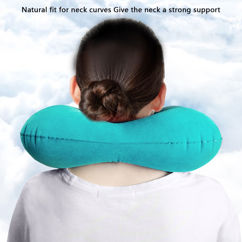 Inflatable Neck Pillow U Shaped Travel Pillow Neck Support Car Accessories