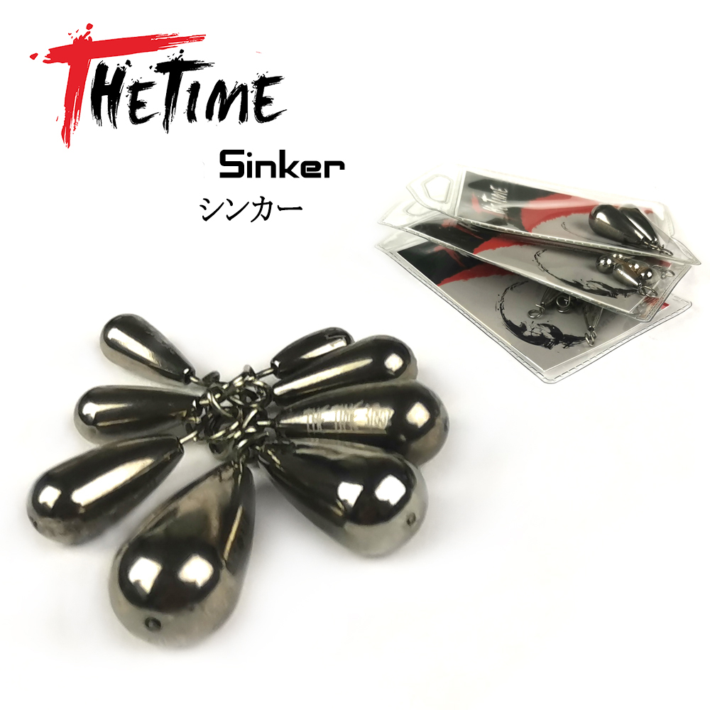 THETIME 1,8-21g, pesas de plomo para pesca de tiro directo, señuelo suave, aparejo libre, conector de gancho, plomos de línea para accesorios de pesca de lubina