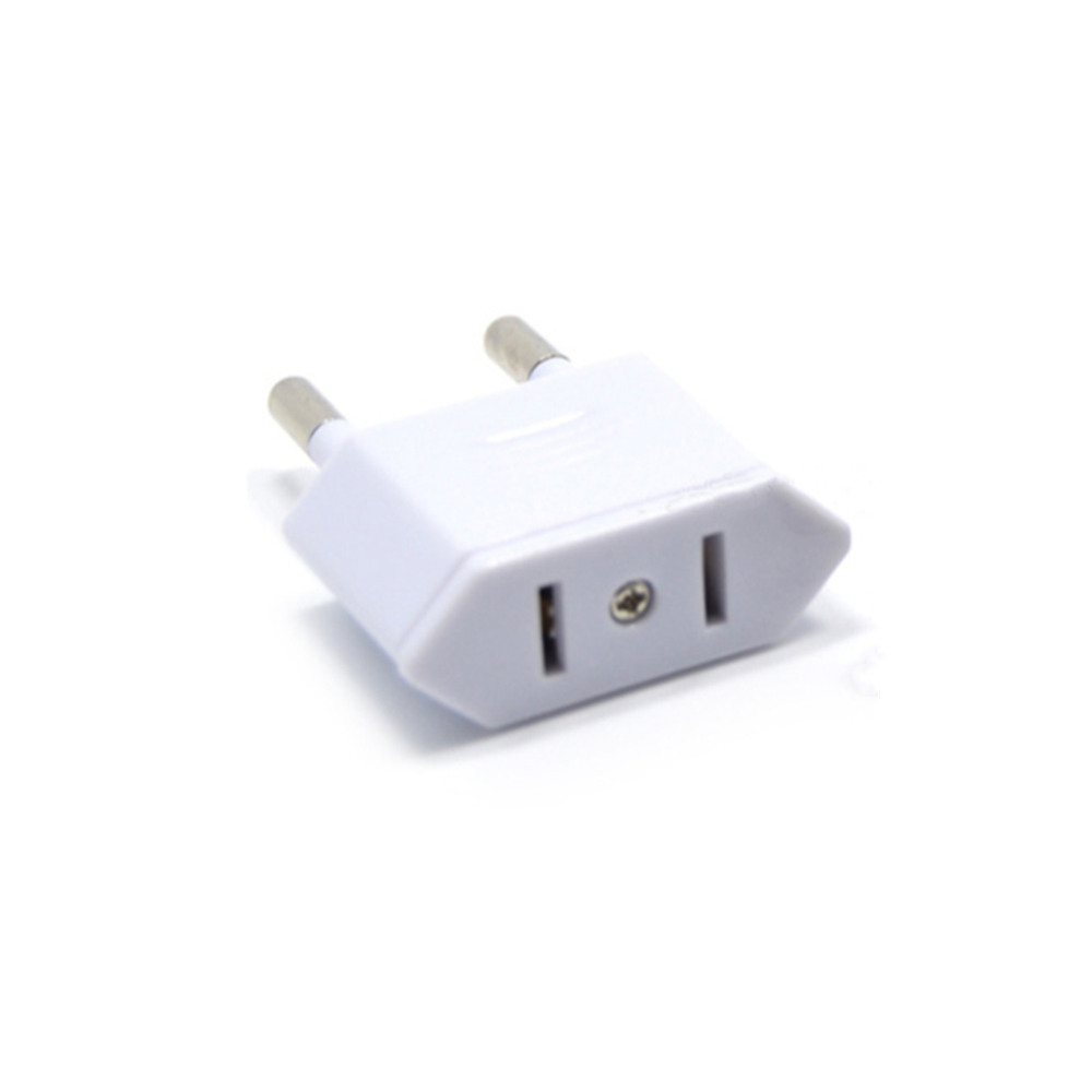 CN VS naar EU-stekkeradapter AC-converter Amerikaans China naar EU Euro Europa Reisstroomadapter Type C-stekker stopcontact: WIT