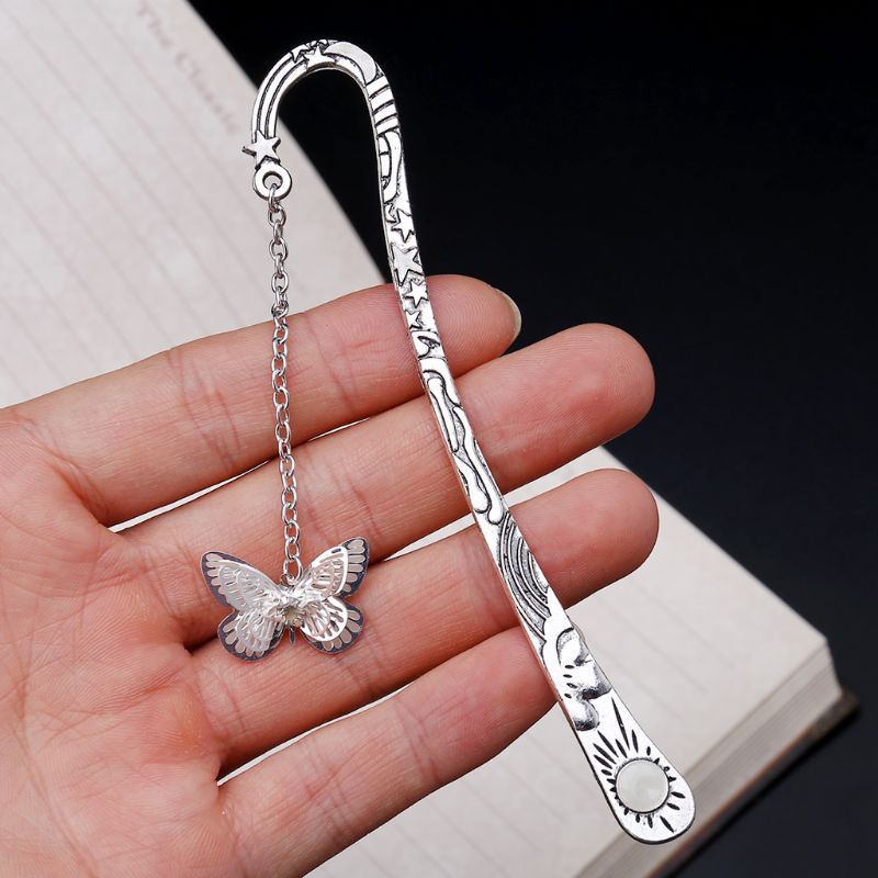 Glow In The Dark Lichtgevende Boek Marker Creatieve Vlinder/Dragonfly/Zon/Ster Bookmark Label School Kantoorbenodigdheden student