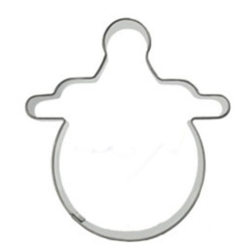 Baby Tepel Kerst Cookie Cutter Rvs Cut Snoep Biscuit Mold Koken Gereedschap Metalen Cutters Mould Cookie Stempel