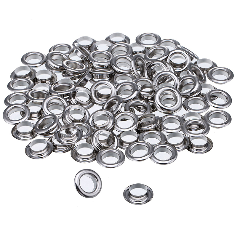 120x Grommets Clothing Metal Eyelets Button Set with 3 Installation Tool Kit