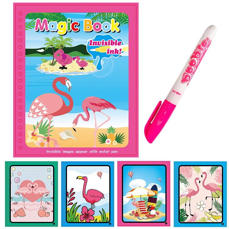 DIY Montessori Painting Drawing Board For Kids Toys Coloring Book Doodle & Magic Pen Magic Water Drawing Book: H