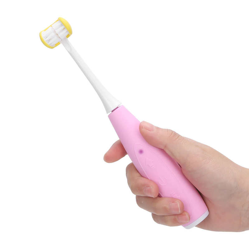 3 Sides Kid Electric Toothbrush 5 Gears Rechargeable Waterproof Oral Care Tool