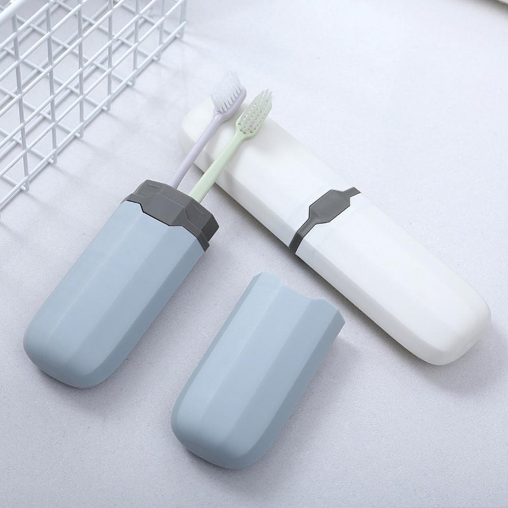 Sales！Portable Toothbrush Toothpaste Storage Box Case Cutlery Pencil Container for Travel