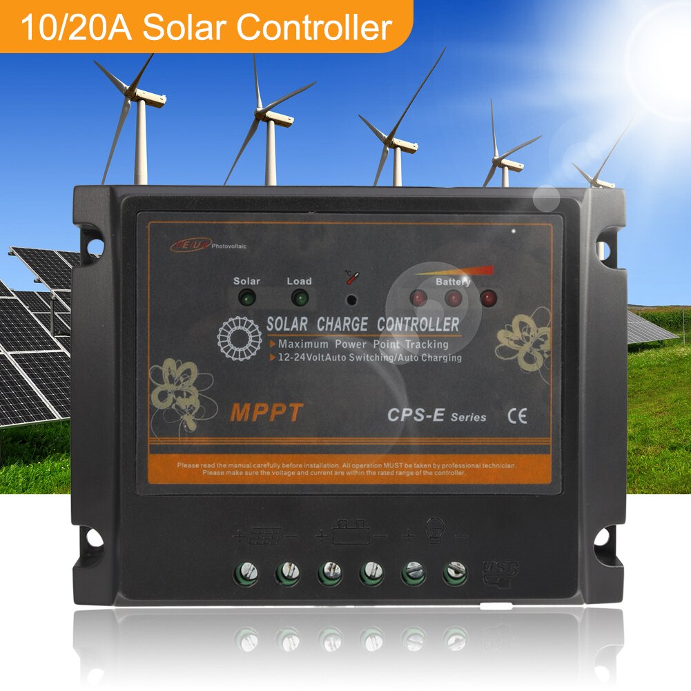 Mppt Zonnepaneel Regulator Laadregelaar 12V/24V Auto Focus Tracking Zonne-controller Solar Laadregelaar
